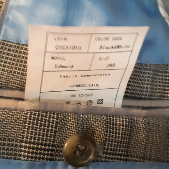 Paul Betenley Glen Plaid Sport Coat - 38R - Picture 6 of 6